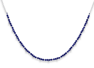 Salus Lazuli Gemstone Silver Necklace