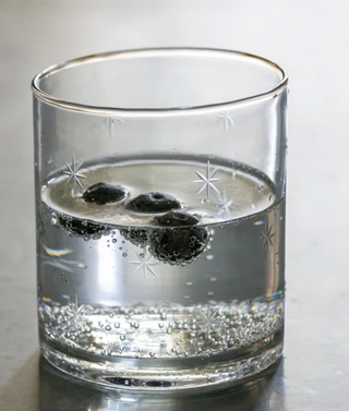 Etched Water Glass