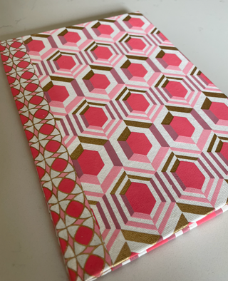 Pink Hexagon Notebook