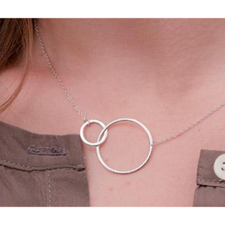 Tokay Sterling Silver Double Circle Necklace