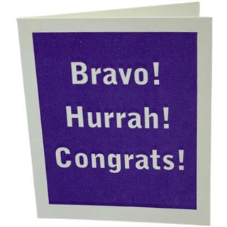 Bravo Hurrah Congrats - Congratulations Card