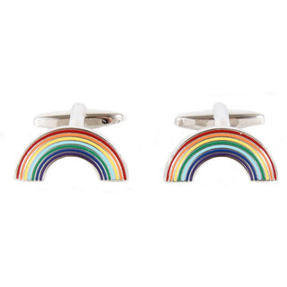 Rainbow Cufflinks (10% sale donated to the NHS) - Moola London 