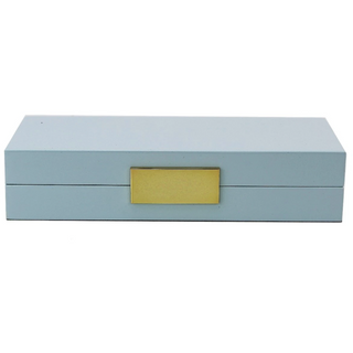 Pale Blue Jewellery Box with Gold