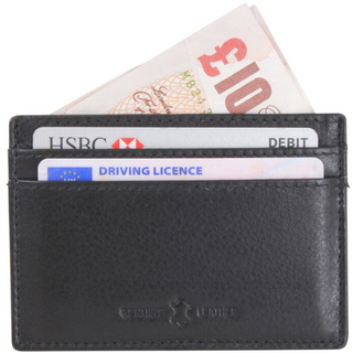 Brown Leather RFID Slim Card Holder
