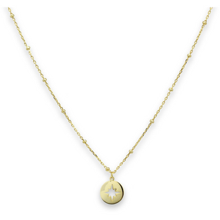 Vermouth Gold Compass Star Necklace
