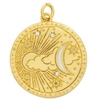 Sky Coin Charm Gold