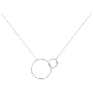 Tokay Sterling Silver Double Circle Necklace