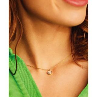 Pave Smiley Necklace