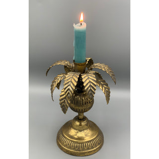 Golden Palm Candlestick